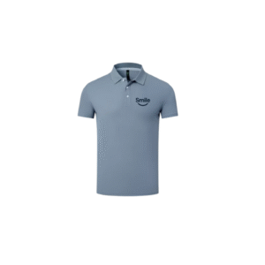 Áo Polo Smile Nam – Chất Liệu Cotton Pique, Màu Xanh Nhạt Thanh Lịch